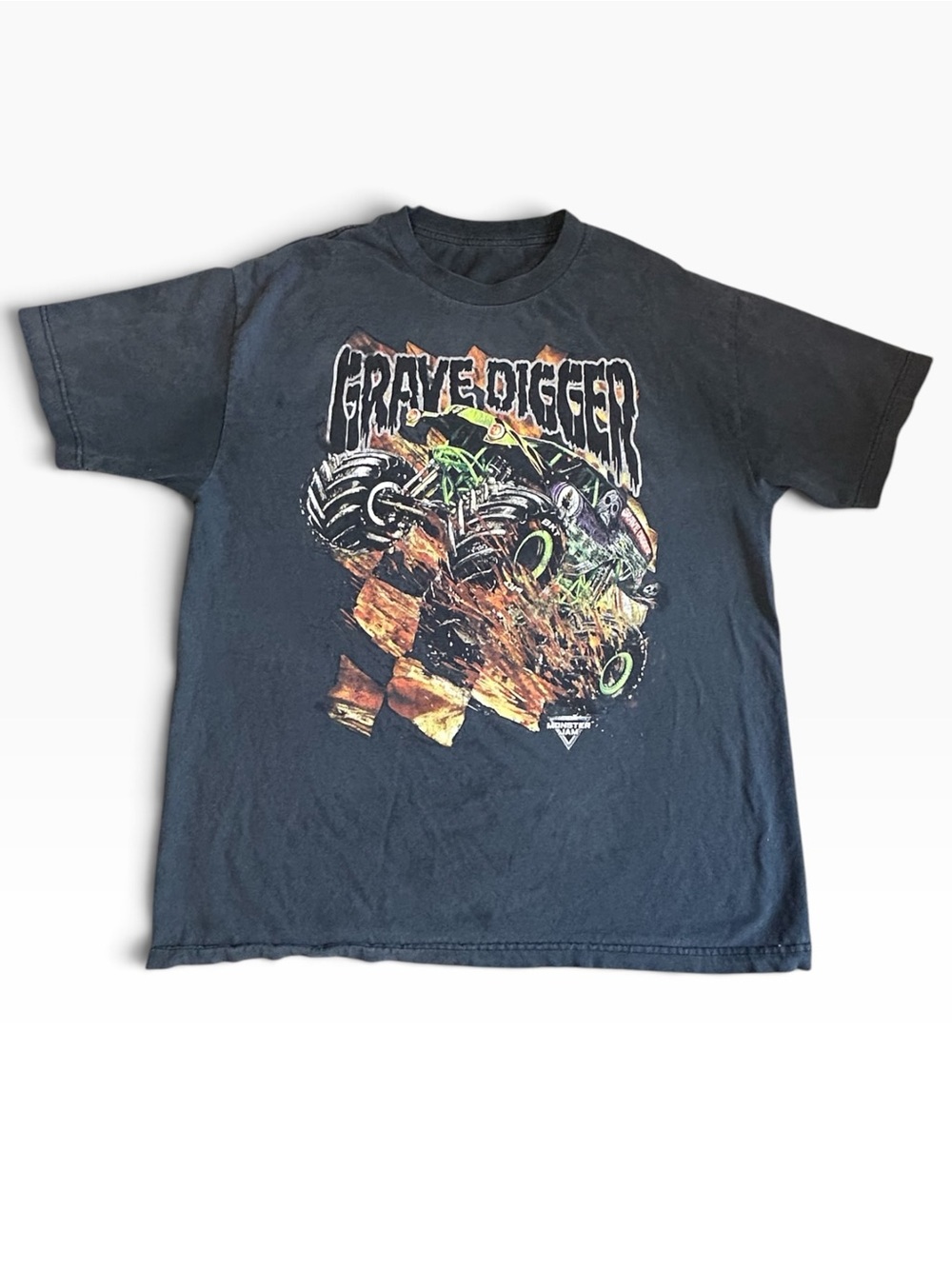Grave Digger Monster Jam Distressed Graphic Tee XL